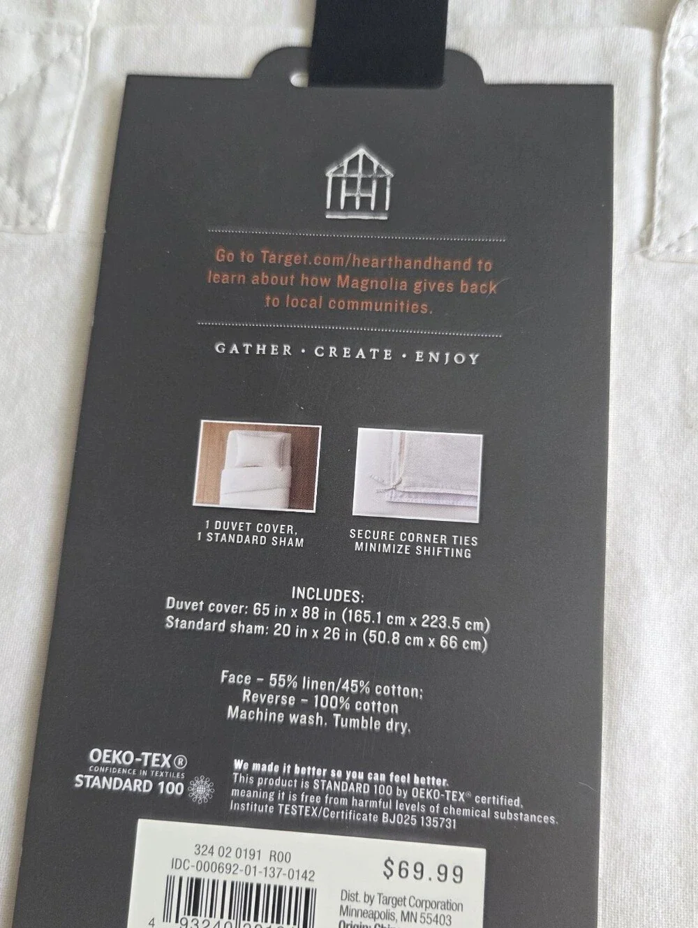 Hearth And Hand Linen Blend Duvet Set